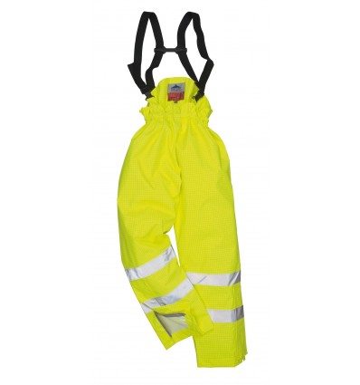 Pantalon de ploaie captusit, antistatic Hi Vis Bizflame Rain